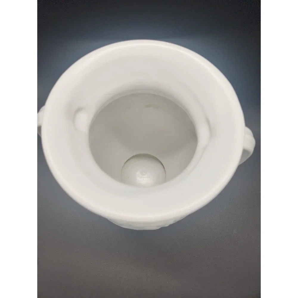 ABINGDON Pottery #153 Vase from 1940's  White Vase with Acanthus Leaf
